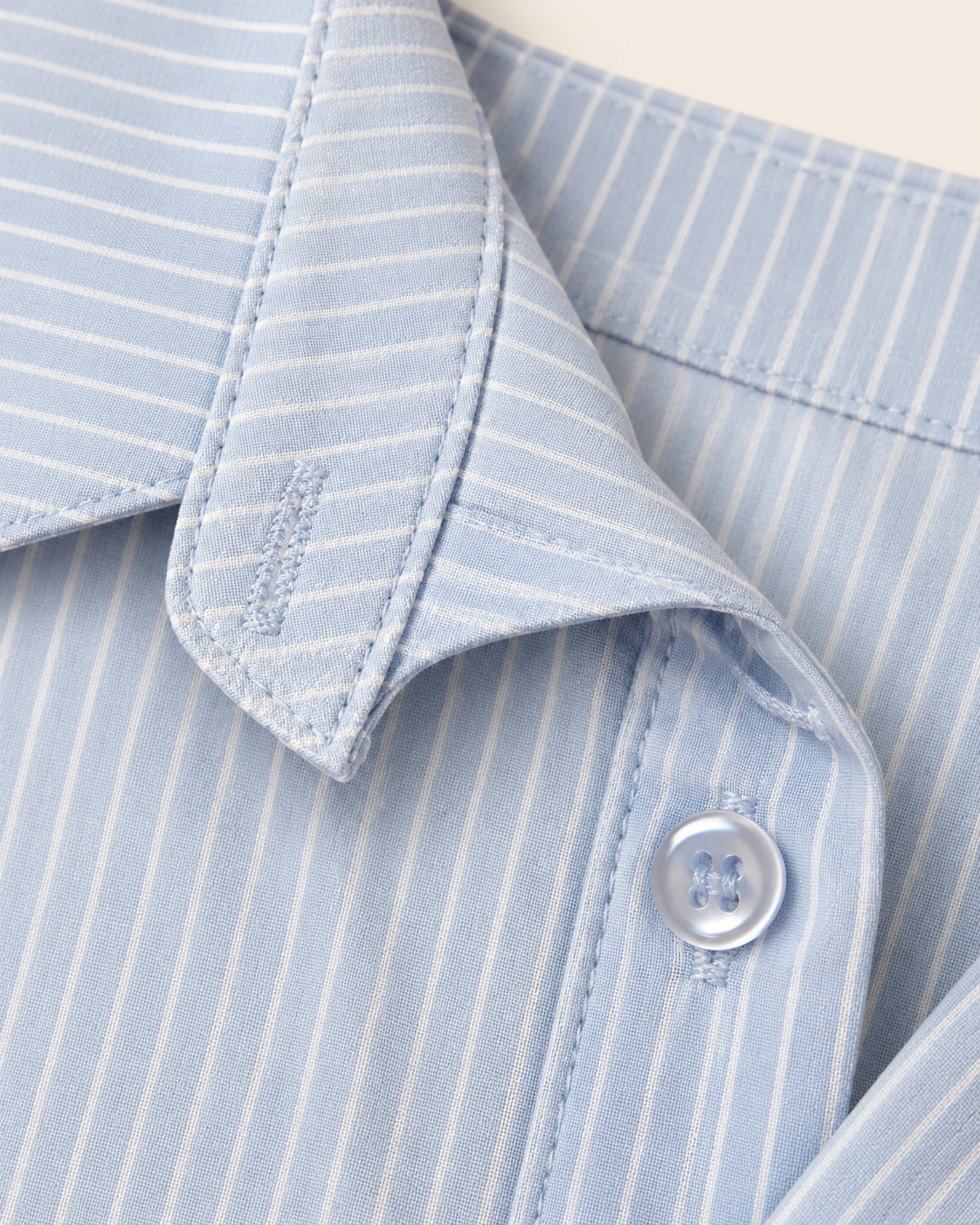 Camisa de manga larga a rayas con botones y puños anchos free for all - talla L - Imagen 3