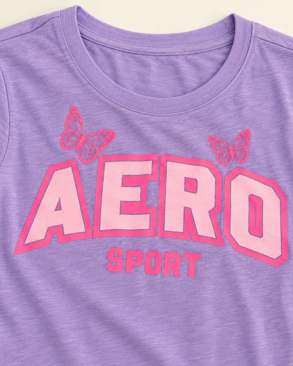 Camiseta Aero Sport con mariposas Aeropostale - talla M - Imagen 3