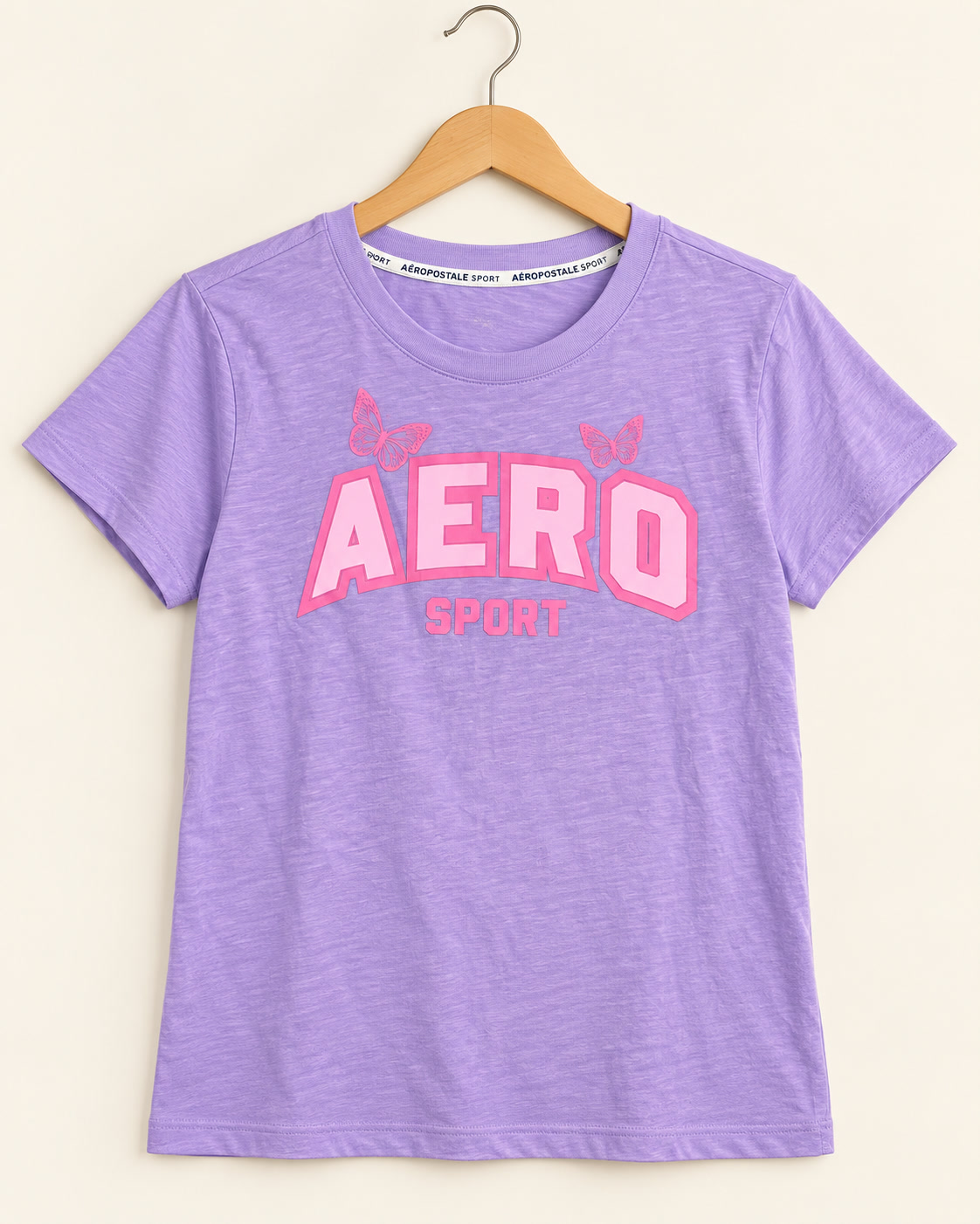 Camiseta Aero Sport con mariposas Aeropostale - talla M - Imagen 2