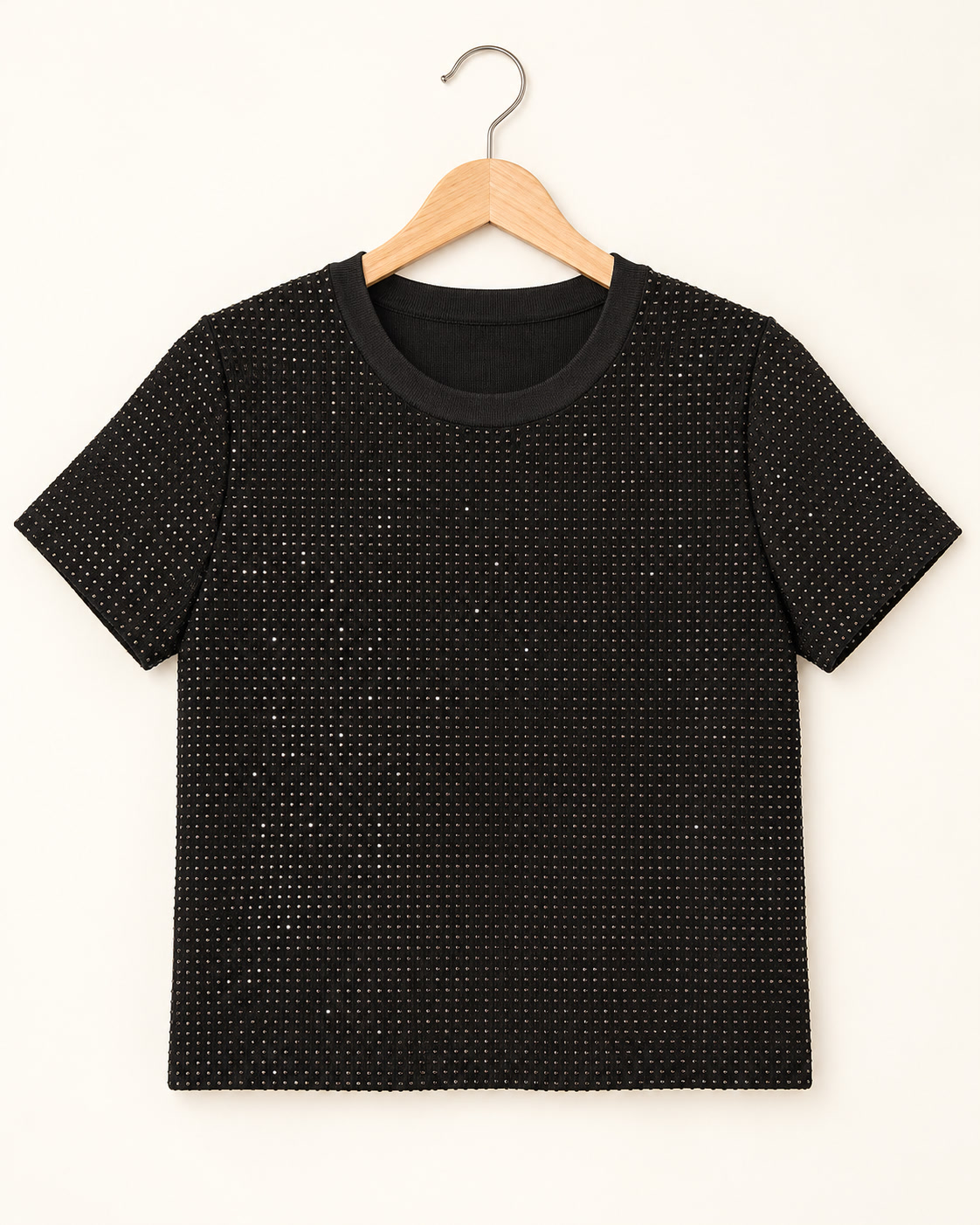 Suéter de manga corta con aplicaciones brillantes BÀ Gabrielle - talla XL - Imagen 2